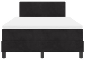 Cama Box com Colchão vidaXL Preta 120x200 cm Veludo