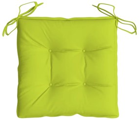 Almofadões de cadeira 4 pcs tecido oxford verde brilhante