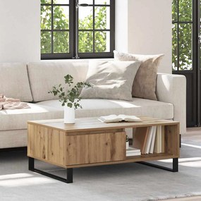 vidaXL Mesa de centro Carvalho Artesanal 90 x 60 x 35 cm