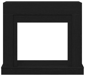 Cornija lareira 100x30x87,5 cm deriv. madeira carvalho preto