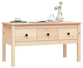 Mesa de centro 102x49x55 cm pinho maciço