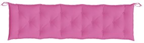 Almofadões para bancos de jardim 2 pcs tecido oxford rosa