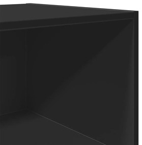 Armário alto 45x41x185 cm derivados de madeira preto