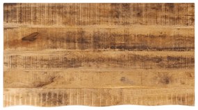Tampo de mesa borda viva 100x60x2,5 cm mangueira áspera maciça