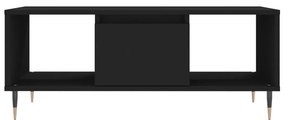 Mesa de centro 90x50x36,5 cm derivados de madeira preto
