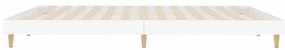 Estrutura de Cama - 200x200 cm - Derivados de Madeira Branco