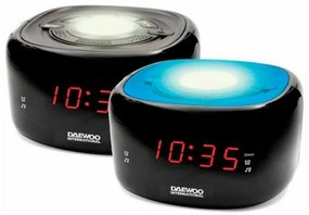 Rádio Despertador Daewoo DCR-440BK LED FM Preto
