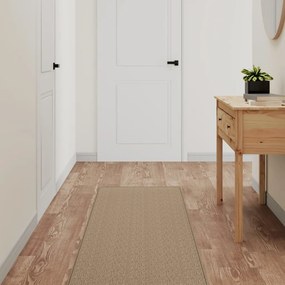 vidaXL Tapete/passadeira 50x300 cm aspeto sisal cor areia