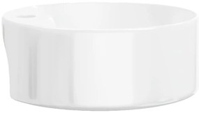 Lavatório redondo 40x14,5 cm cerâmica branco