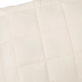 Manta pesada 15 kg 220x240 cm tecido creme-claro