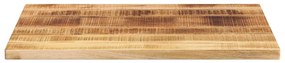 Tampo de mesa retangular 70x50x2,5 cm mangueira áspera maciça