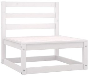 8 pcs conjunto lounge de jardim c/ almofadões pinho maciço