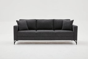 Sofá de 3 Lugares Berlin – Antracite – 220x83x91 cm