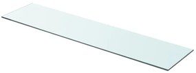 vidaXL Prateleira de vidro 90x20 cm transparente