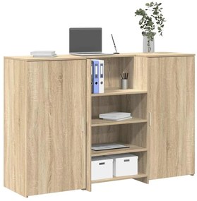 vidaXL Balcão recepção 155x50x103,5 cm madeira carvalho sonoma