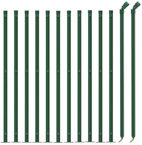 Cerca de malha de arame com flange 1,1x25 m verde