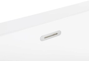 Banheira para parede em acrílico branco 170 x 80 cm HASSEL Beliani