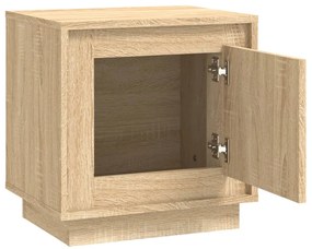 Mesa de cabeceira 44x35x45 cm derivados madeira carvalho sonoma