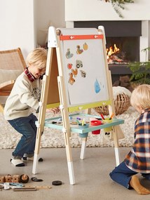 Agora -25% | Quadro Montessori, dobrável e regulável em altura, 3 em 1, em madeira FSC® multicolor