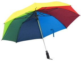 vidaXL Guarda-chuva dobrável automático 124 cm multicor