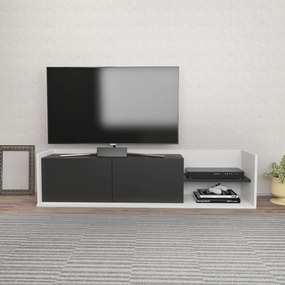 Móvel TV Krog – Branco/Antracite – 160x35x36,8 cm
