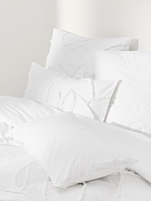 Capa de edredão em percal de algodão com acabamento acolchoado Madeline