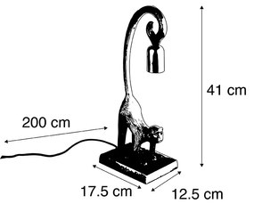 Candeeiro de mesa vintage latão - AAP HALE Rústico