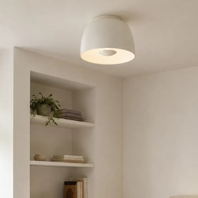 Plafon de teto retro bege com interior branco - Vera