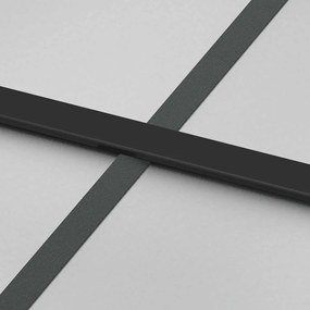 Porta deslizante c/ conj. ferragens 90x205cm vidro ESG preto