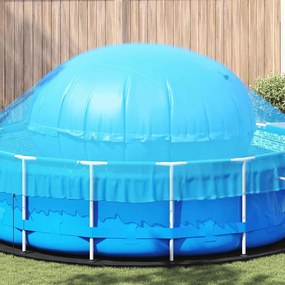 vidaXL Travesseiro de Piscina para o Inverno Azul Ø 220 x 140 cm PVC