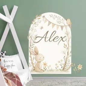 Autocolante - Arco com coelhinho