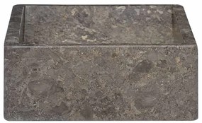 Lavatório 45x30x12 cm mármore cinza brilhante