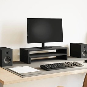 vidaXL Suporte monitor 54x22x15 cm derivados madeira carvalho preto