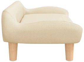 Sofá infantil 70x40x24 cm tecido cor creme