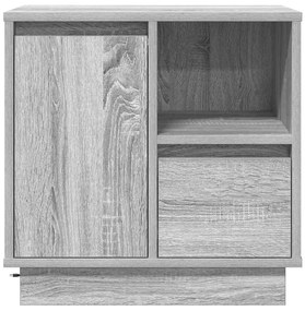 Cômodas de Canto com LED 2 pcs Cinza Sonoma 50x34,5x50 cm