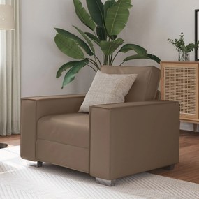 Cadeira de Sofá vidaXL Cappuccino 59 cm em Couro Sintético