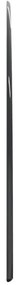 Placa de vidro semicircular para lareira 1200x500 mm
