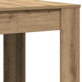 Mesa de jantar 140x74,5x76 cm deriv madeira carvalho artisiano