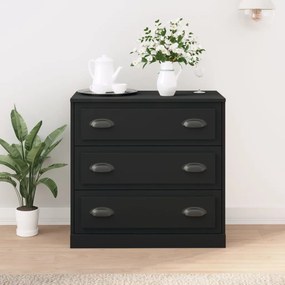 vidaXL Aparador 70x35,5x67,5 cm derivados de madeira preto