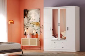Guarda-roupa Lavinia – Branco – 140x182x50 cm