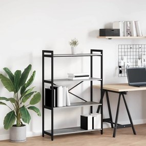 vidaXL Estante Sonoma cinzento 80 x 30 x 120 cm Madeira processada