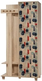 Hall Stand Garmanto – Carvalho Sonoma – 90x192x36 cm