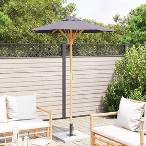 Guarda-sol de Jardim Cinza Escuro 150x210 cm Bambu