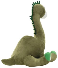 Dinossauro brontossauro de peluche verde