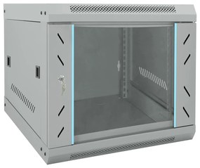 vidaXL Armário de Rede com armazenamento Cinzeto 53 x 60 x 45 cm Aço