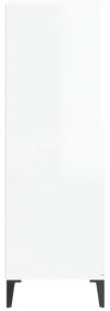 Aparador alto 60x36x110cm derivados de madeira branco brilhante