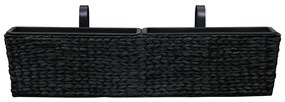 Floreiras de pendurar 2 pcs jacinto de água preto