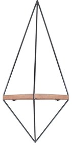 Prateleira Decorativa Wr039 – Nogueira Preta – 60x23x15 cm | Tribo Hom