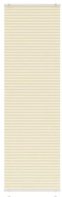 vidaXL Creme Plissada Cega 60x200 cm Largura Tecido 59,4 cm Poliéster