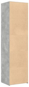 Armário alto 50x42,5x185 cm derivados de madeira cinza cimento